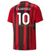 Maillot de Supporter AC Milan Hakan Calhanoglu 10 Domicile 2021-22 Pour Homme